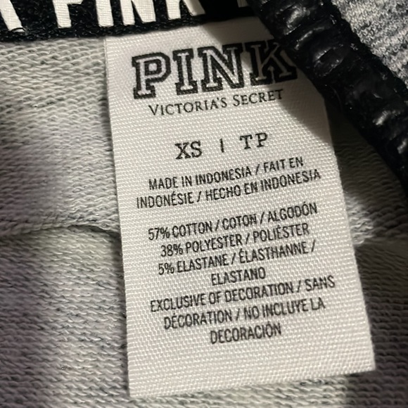 VS PINK Lightweight Full Offset Zip Hoodie- XS - Picture 3 of 3